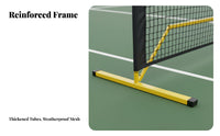 Professional Standard Pickleball Net Sturdy Metal Frame Portable Pickleball Net Set Easy Assembly Sports Equipment Includes Carrying Bag for Beginners, Families, Outdoor, Indoor, Backyard, Gymnasium