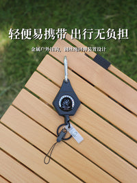 Outdoor Retractable Keychain Lanyard for Fishing Rods and Camping