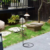 Freestanding Flat Shepherd Hook for Indoor/Outdoor Decorative Light Display