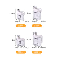 Safe Sealed Grain Dispenser Clear Body Plastic Rice Storage Bin Transparent Design for Kitchen Countertop