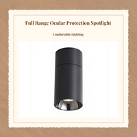 Adjustable anti-glare LED spotlight
