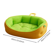 Washable Cat Bed All Season Cuddler Dog Bed Breathable Material for Small Dogs, Cats