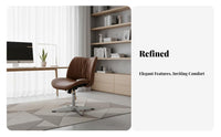 Armless rotating Chair Height Adjustable Office Furniture Easy Assembly for Adults
