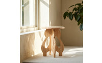 Fir Wood Stool Lightweight Fir Stool Compact for Living Room, Balcony