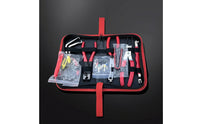 11 Pieces Metric Automotive Tool Kit with Zippered Case Tough Car Repair Tool Set with Storage Case Non-Slip Corrosion-Resistant for Mechanics