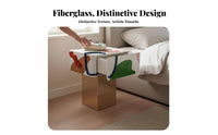 Side Table with Storage Nordic and aesthetic Cartoon Figure Side Table Playful Design