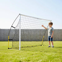 Foldable Design Kids Soccer Training Goal Easy Assembly Folding Soccer Net Stable Frame Sports Equipment Long-Lasting for Young Athletes, Outdoor, Indoor