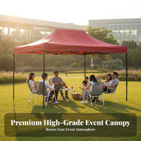 Advertising Gazebo Foldable Deployable up Canopy Tent Waterproof Instant-Setup Canopy for Street Vendors, Businesses, Business Shows, Carport