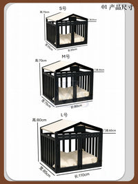 实木宠物窝旺屋屋小中大型犬室内新型宠物木屋狗狗笼子狗床狗围栏