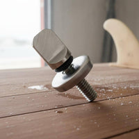 Tool-Effortless Stainless Steel Fin Screw Plate Rustproof Watersports Hardware Secure Fastening for Paddleboarders