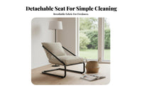 Upholstered Rocking Armchair Lazy Sofa for Living Room, Porch, Parents, Readers
