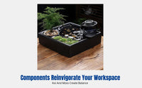 Tranquil Design Ceramic Water Feature, Desktop Decor, Office