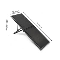 Adjustable Dog Ramp 5-Height Foldable Pet Ramp Black