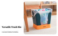 Expandable Trash Can Modern Design Adjustable Garbage Bin Accessible Top Waste Basket Easy to Clean Accessible Top Trash Can