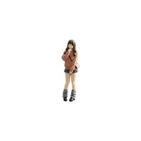 School Girl Miniature Tiny 1:64 Scale Figure Compact for Hobbyists