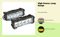 Waterproof LED grille light for off-road