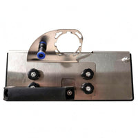 Guided Angle Grinder Chamfering Tool Metal Base Plate Tile Chamfering Tool Portable 45-Degree Bevel Cutter Black Handle