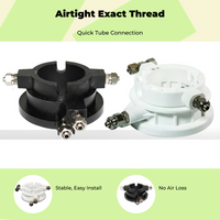 Air Control Valve, Tire Changer Machine Parts, High Durability Fitting Adapters, Metal, Compatible Replacement