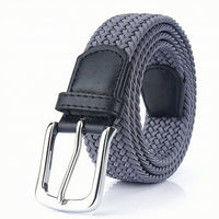Braided Elastic Belt Casual Waistband Flexible for Daily Wear, Travel, Commuters