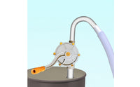 Sturdy Hand-Crank Oil Pump Threaded Joints Manual Oil Pump Curved Outlet Tube