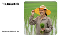 water-resistant Plastic outdoor Hat Includes Chin Strap rain-hat Waterproof sheltering headwear Sun Blocking for Fishermen, entertainers, Farming, Fishing, Rainy Days, Outdoor Activities