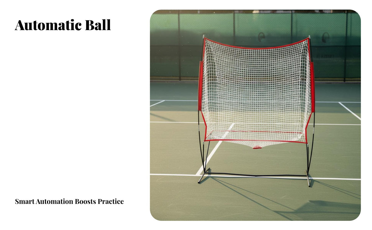 Tennis Practice Net Stable Frame Solo Practice Net Easy Storage Sports Training Equipment for Beginners, Advanced Participants, Outdoor, Backyard