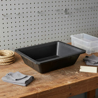 Construction Mixing Tub Tapered Cement Container Wide Rim for Building, Garden