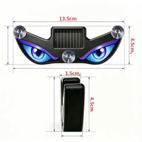 Solar Powered LED Car Demon Eye Light Dynamic Eye Warning Light for Vehicles