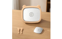 Bear-Shaped Rolled Ice Cream Plate with Spatulas Instant Manual Ice Cream Pan Non-Electric Dessert Maker Food-Grade for Families