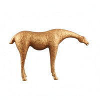 Metal Equine Sculpture Tabletop Abstract Horse Ornament Home Decor