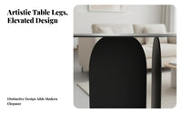 Dual-panelPanel Base Table Modern Design Nightstand Minimalist Design