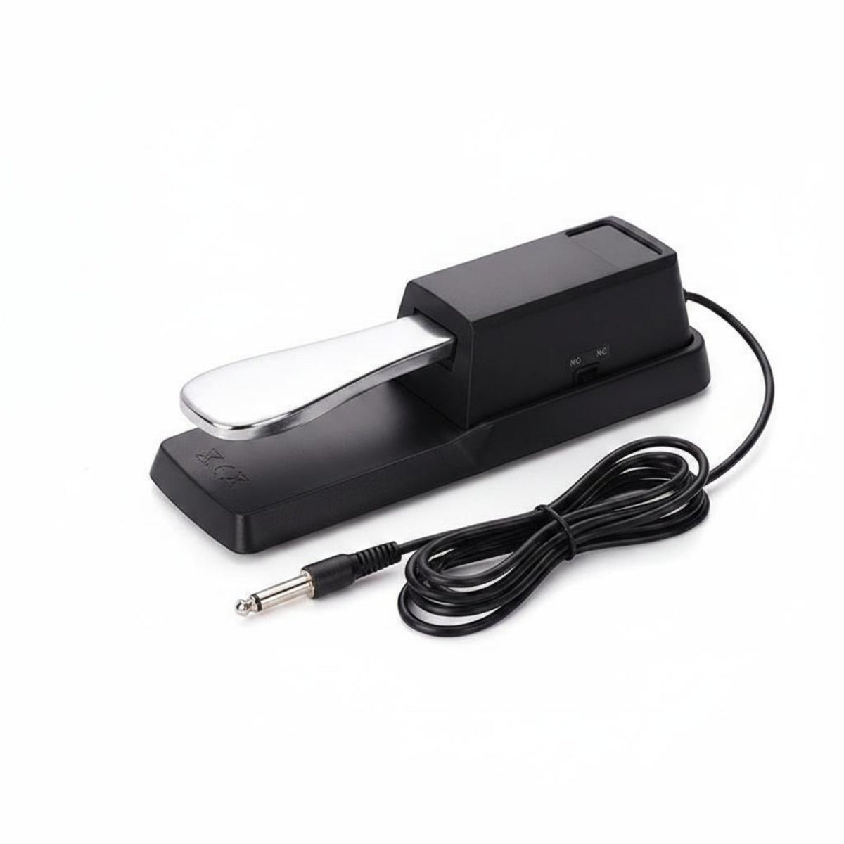 2 Pieces Insertable Connector Universal Sustain Pedal Heavy Duty Build Digital Piano Sustain Pedal Portable Design for Stage Performance