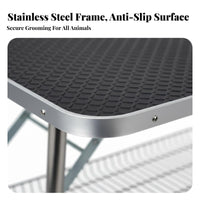 Folding Pet Grooming Table Heavy-Duty Dog Grooming Table Easy to Clean for Professional Groomers, Home Use
