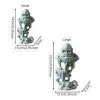 Bodhidharma Statue Miniature Zen Aquatic Aquarium Decoration Indoor and Outdoor