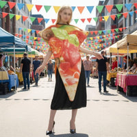 Pizza Slice Costume Party Wear Wedge Costume Poncho Effortless Wear for Performance
