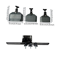 3 Pieces Drum Cowbells with Stand Different Pitch Cowbell Set Percussion Bells for Drummers