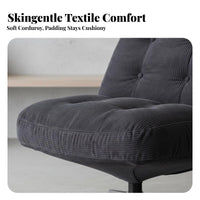 Upholstered Rotating Armchair Nordic and Design Rotating Barrel Armchair Designer Look Ergonomic Design for Adults, Bedroom