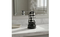 Ceramic Chess Storage Jar Dustproof Chess Piece Container Glossy Finish Ceramic Swab Holder for Vanity