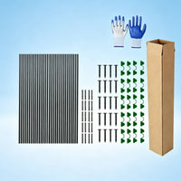 30 Pieces Greenhouse Hoop Support Kit Curved Greenhouse Hoop Kit for Netting