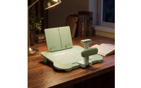 Desk Posture Assistant with Chin Rest Ergonomic Clamp-on Posture Assistant Height-Adjustable Writing Pad Board with Reading for Young Users, Homework