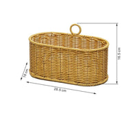 Wall-Mounted Wicker Basket Lightweight Woven Storage Basket Long-Lasting