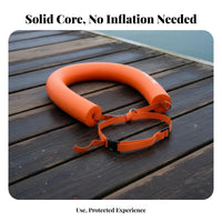 Inflation-Inflation-Proof Solid Foam Swim Buoy Provides Floatation Non-Inflatable Tow Buoy High Buoyancy for Adults, Beginners, Lake, Beach