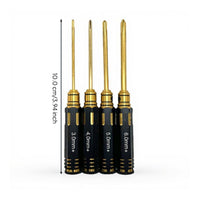 precise Screwdriver Set, RC Model Tool Kit, High-Speed Steel, Chromium Coated, Magnetized, Multi-Spec, Suitable for Repairing RC Cars, Drones, Helicopters, and Mecha miniature.