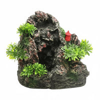 Sand Waterfall Ornament Natural Look Rockery Aquarium Decor for Home Display
