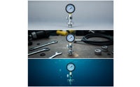 Scuba Cylinder Pressure Test Gauge Pressure Tester with DIN Connection Portable for Dive Technicians