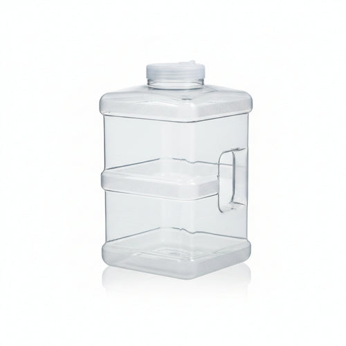 Tea Water Container with Hose Clear Waste Water Container with Brush Square
