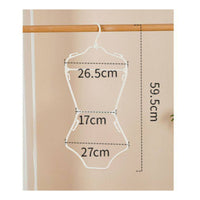 Shatterproof Single-Piece Swimsuit Display Hanger Long-Lasting PP Material Body Form Hanger Flexible Hollow Back Display Form White Finish for Retailers