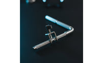 Metal Right-Angle Rod with Clamp Non-Slip Clamp-on Mounting Bracket Adjustable Hardware Compact for Workshop