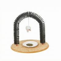 Feline Rubbing Arch Toy Dense Bristles Pet Supplies 3-in-1