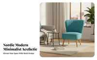 Armless Sectional Sofa Scandinavian design Living Room Furniture Minimalist Design firm-density Foam padding for Families